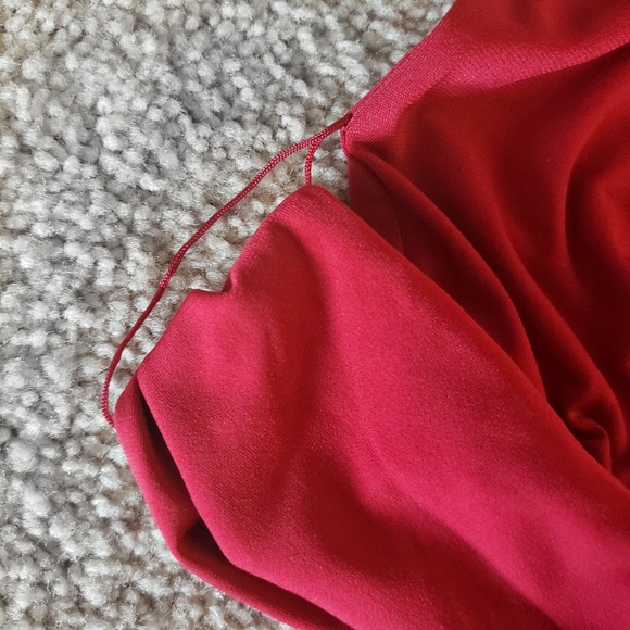 MICHAEL Michael Kors Plus Size Red Midi Belt Dress - Picture 5 of 8